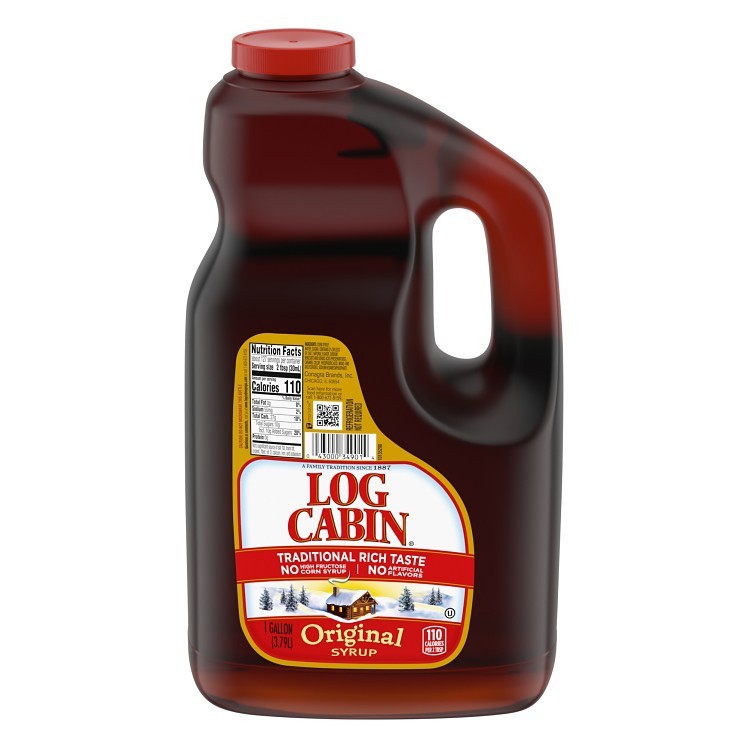 LOG CABIN MAPLE FLAVORED SYRUP PLASTIC