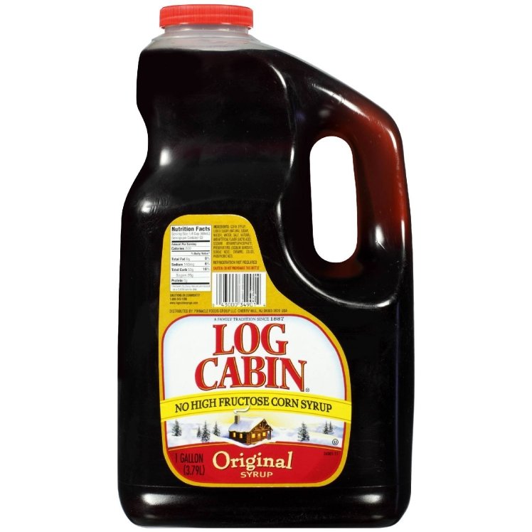 LOG CABIN MAPLE FLAVORED SYRUP PLASTIC