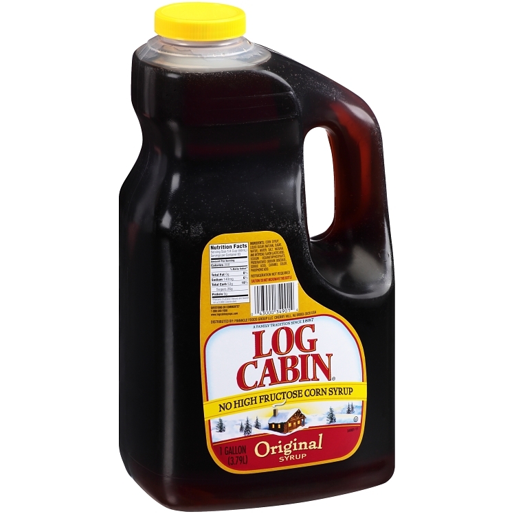 LOG CABIN MAPLE FLAVORED SYRUP PLASTIC