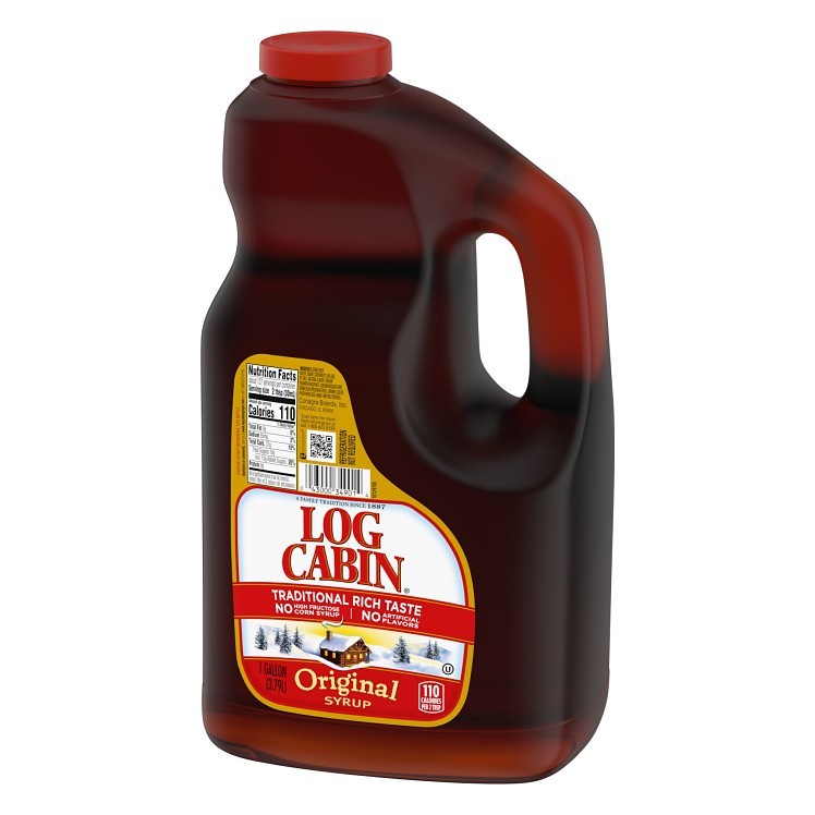 LOG CABIN MAPLE FLAVORED SYRUP PLASTIC