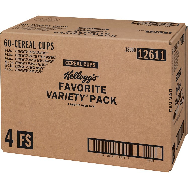 KELLOGGS / WK ASSORTED FAVORITE CUP SPRING SIZE CEREAL