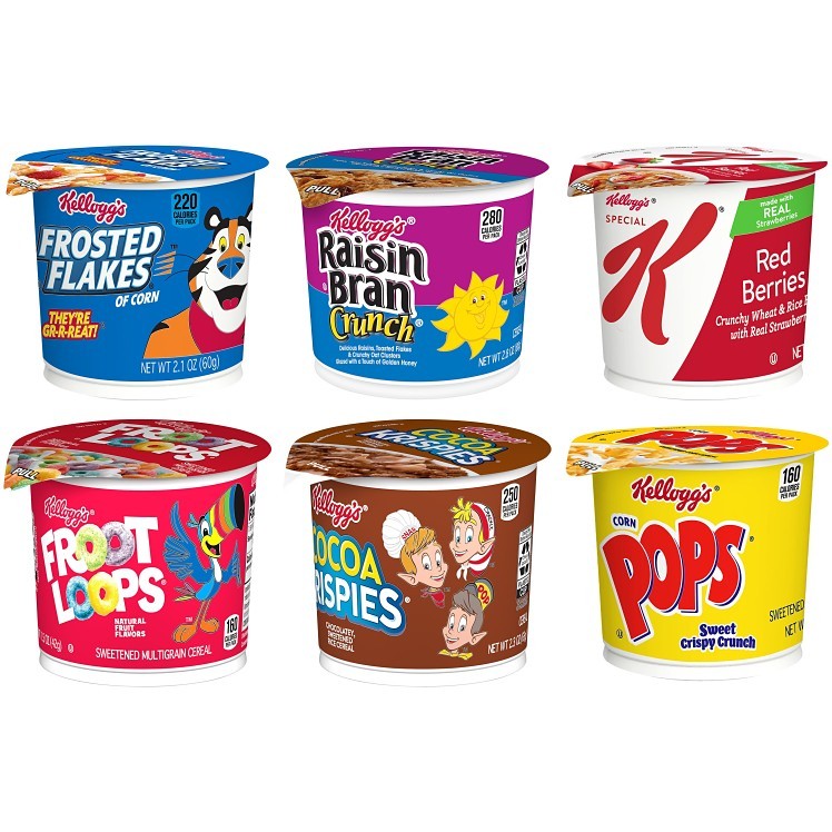 KELLOGGS / WK ASSORTED FAVORITE CUP SPRING SIZE CEREAL