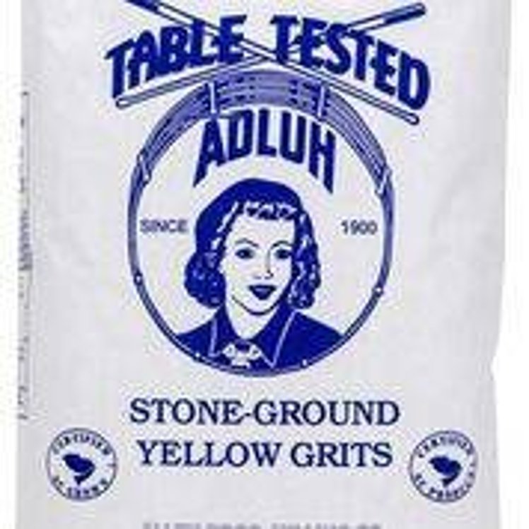 ADLUH FLOUR MILLS STONE GROUND YELLOW CORN GRITS BAG