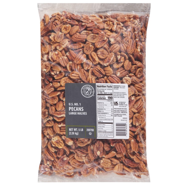 MONARCH PECAN HALF LARGE FANCY UNSALTED RAW