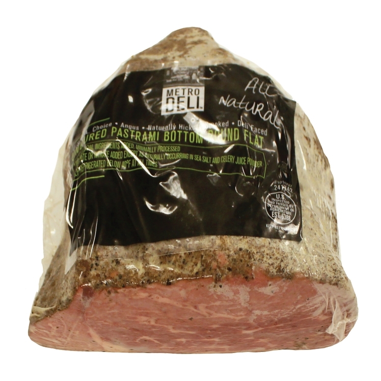 Metro Deli Uncured All-Natural Bottom Round Angus Beef Pastrami