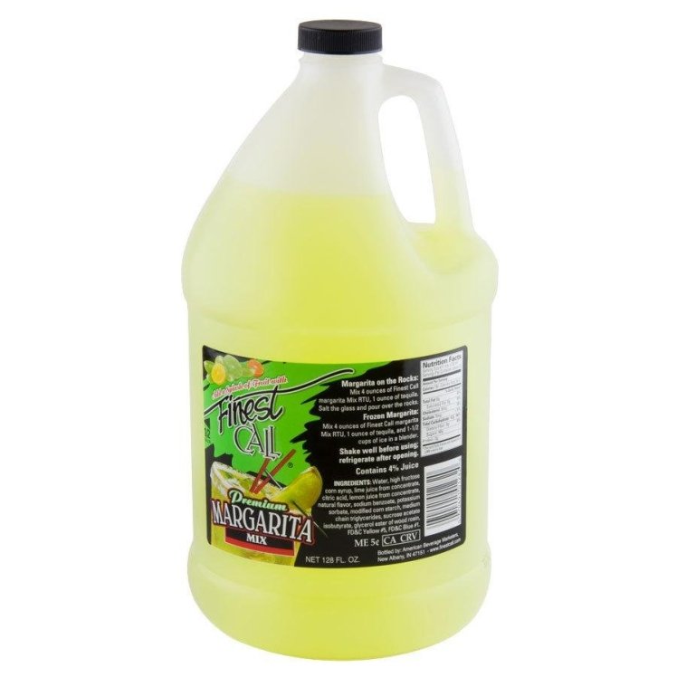 FINEST CALL MIXES BAR MIX MARGARITA CONCENTRATE