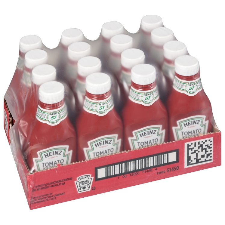 HEINZ KETCHUP TOMATO 33% RED PLASTIC BOTTLE