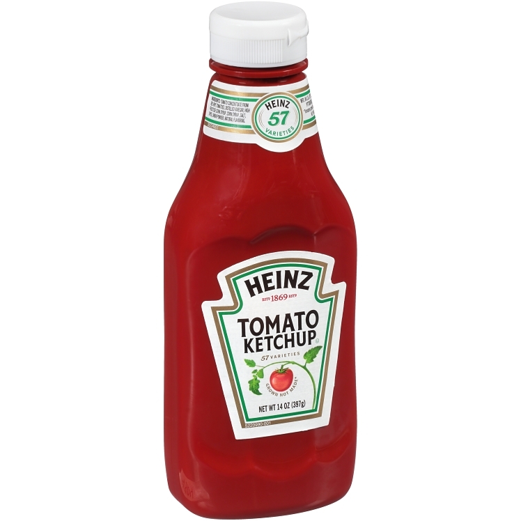 HEINZ KETCHUP TOMATO 33% RED PLASTIC BOTTLE