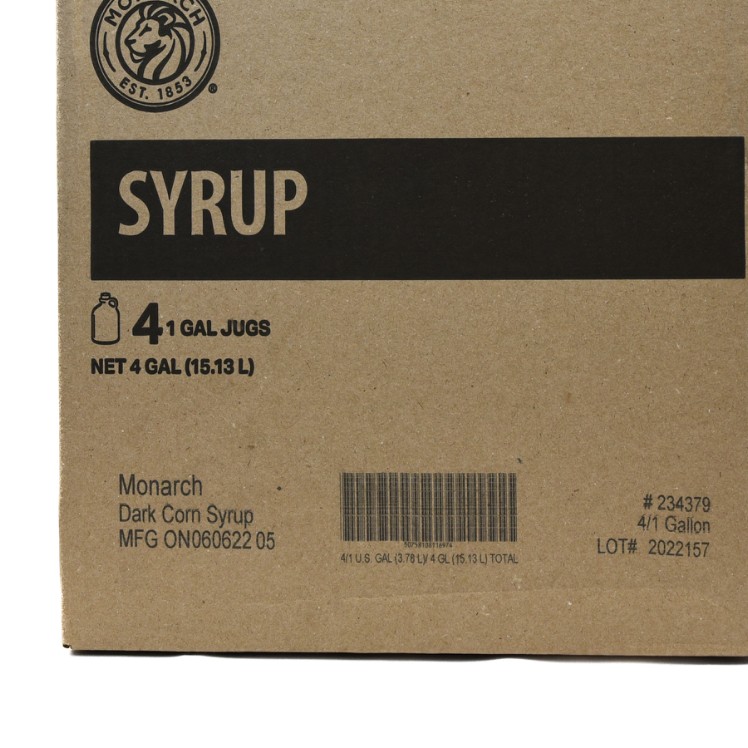 MONARCH DARK CORN SYRUP PLASTIC JUG