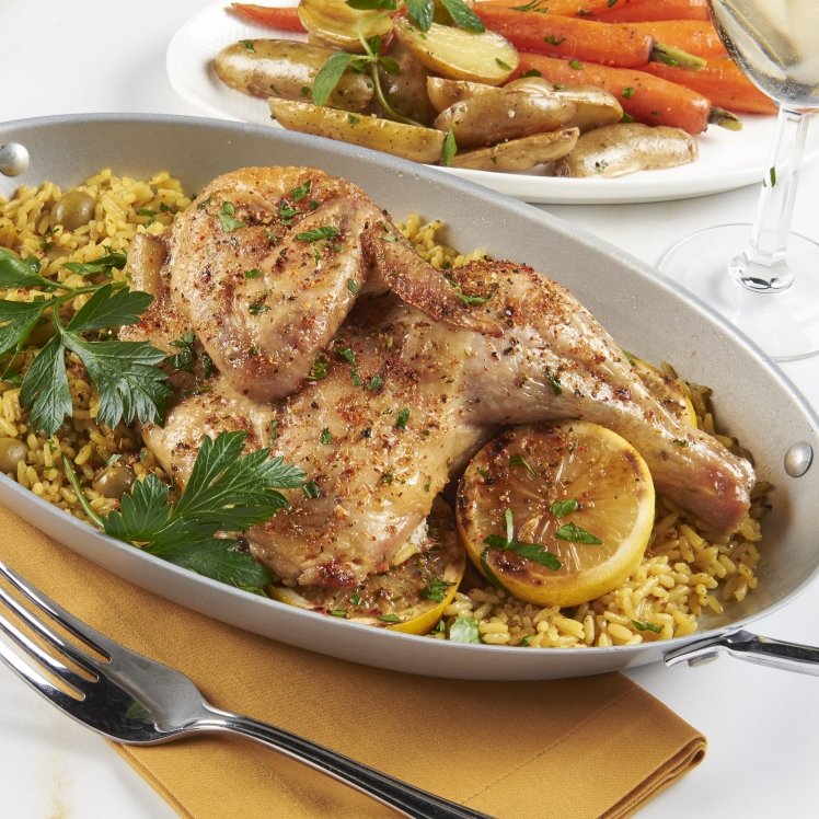 PATUXENT FARMS BONE-IN SKIN-ON HALF-CHICKEN 3-3.25 LB