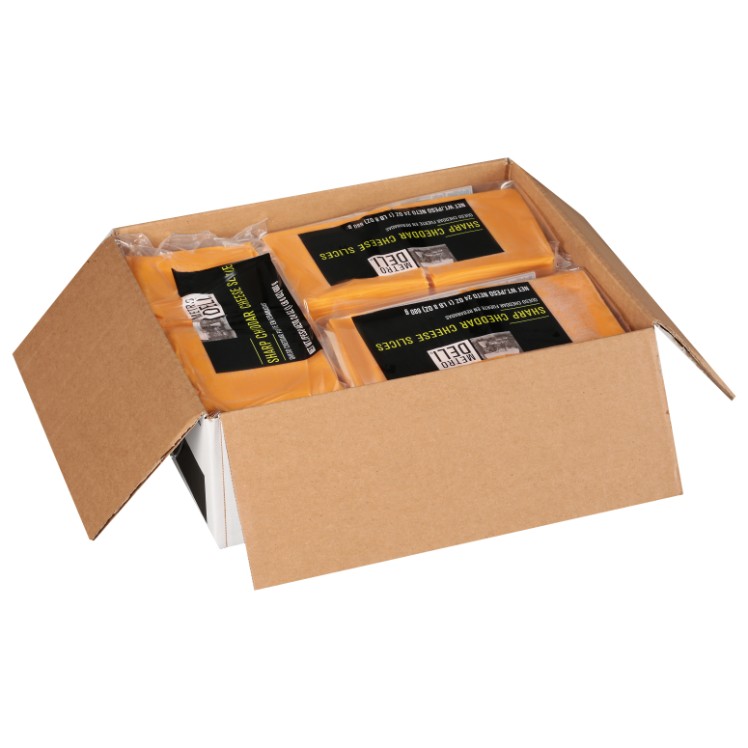METRO DELI SHARP CHEDDAR CHEESE SLICED 0.75 OZ
