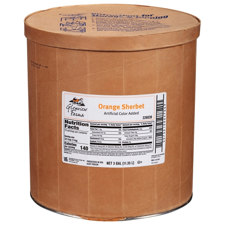 GLENVIEW FARMS ORANGE SHERBET