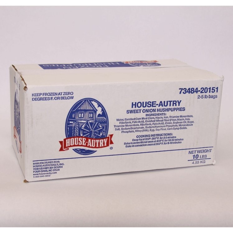 HOUSE-AUTRY MILLS COOKED SWEET ONION HUSH PUPPY FROZEN