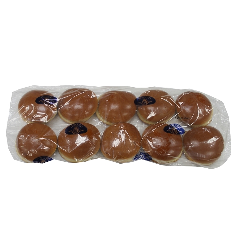 TURANO ROLL BRIOCHE 4.5 INCH ROUND SLICED BAKED