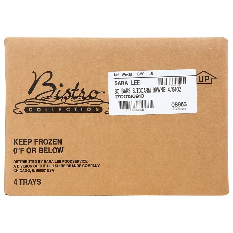 BISTRO COLLECTION FROZEN BROWNIE SHEETS WITH PRETZEL PIECES