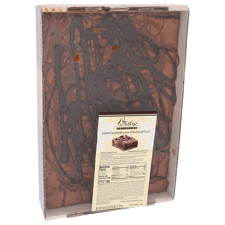 BISTRO COLLECTION FROZEN BROWNIE SHEETS WITH PRETZEL PIECES