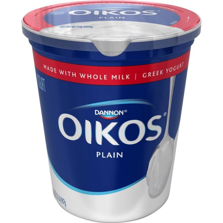 DANNON OIKOS YOGURT PLAIN GREEK TUB REF