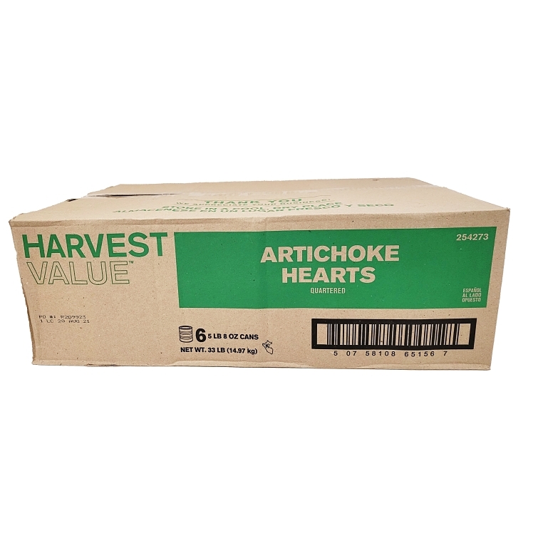 HARVEST VALUE ARTICHOKE HEART QUARTER 90-150 COUNT