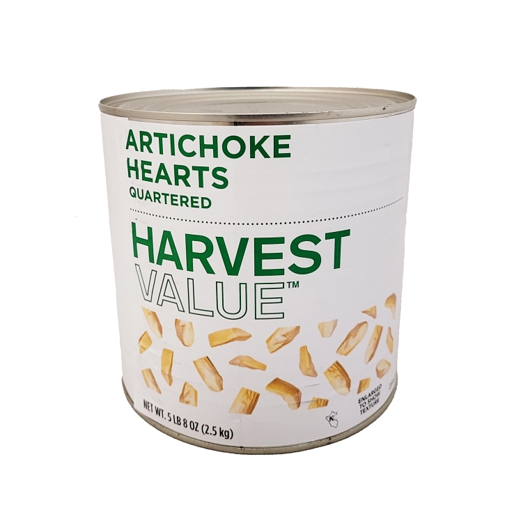 HARVEST VALUE ARTICHOKE HEART QUARTER 90-150 COUNT