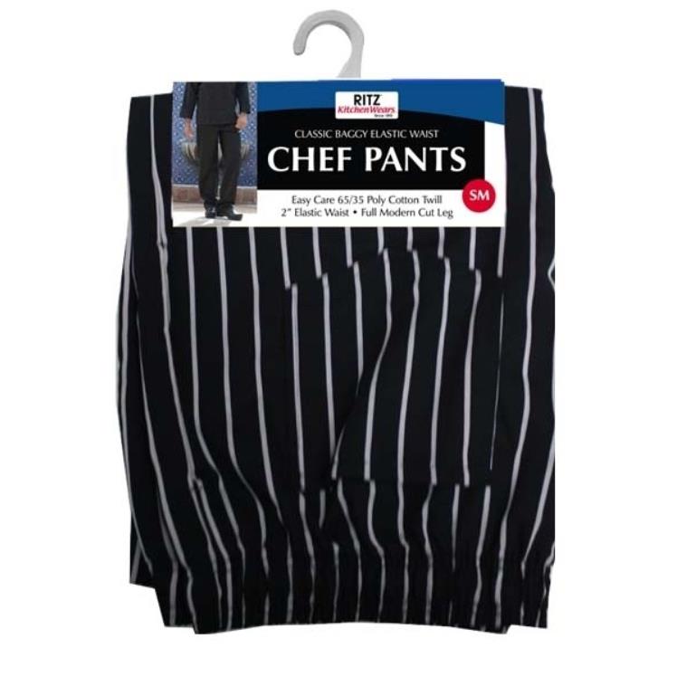 RITZ PANTS CHEF EXTRA LARGE BAGGY ELASTIC CHALK