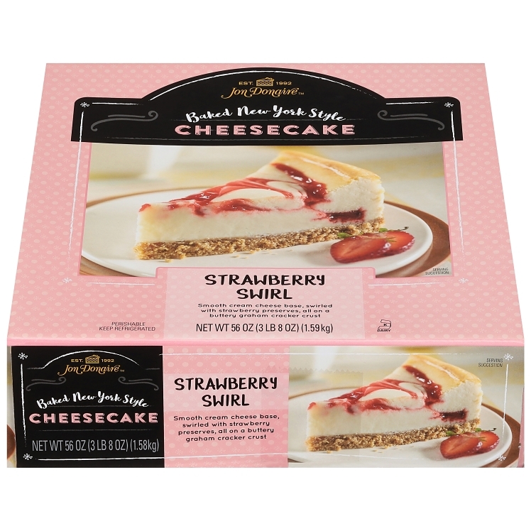 JON DONAIRE STRAWBERRY SWIRL CHEESECAKE