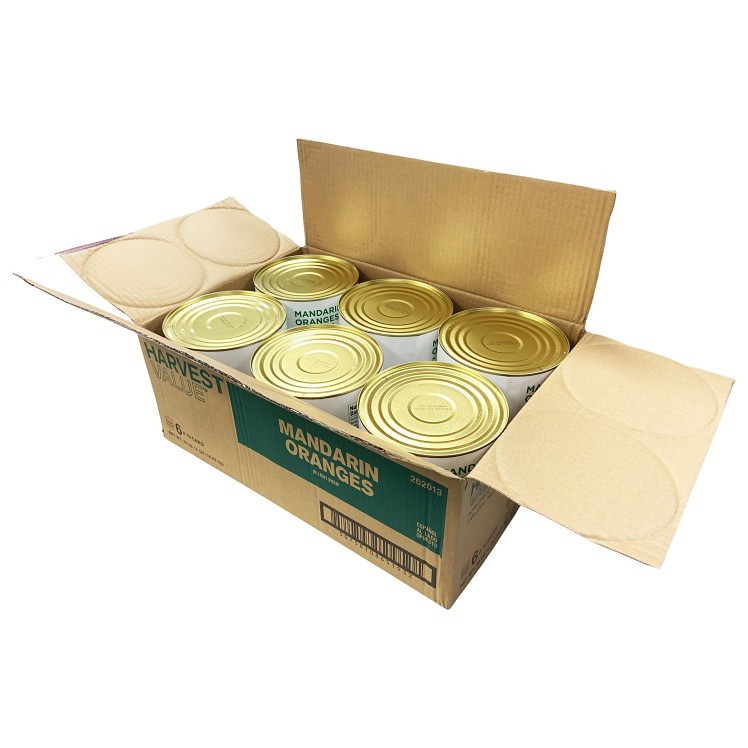 HARVEST VALUE ORANGE, MANDARIN WHOLE IN LIGHT SYRUP CANNED