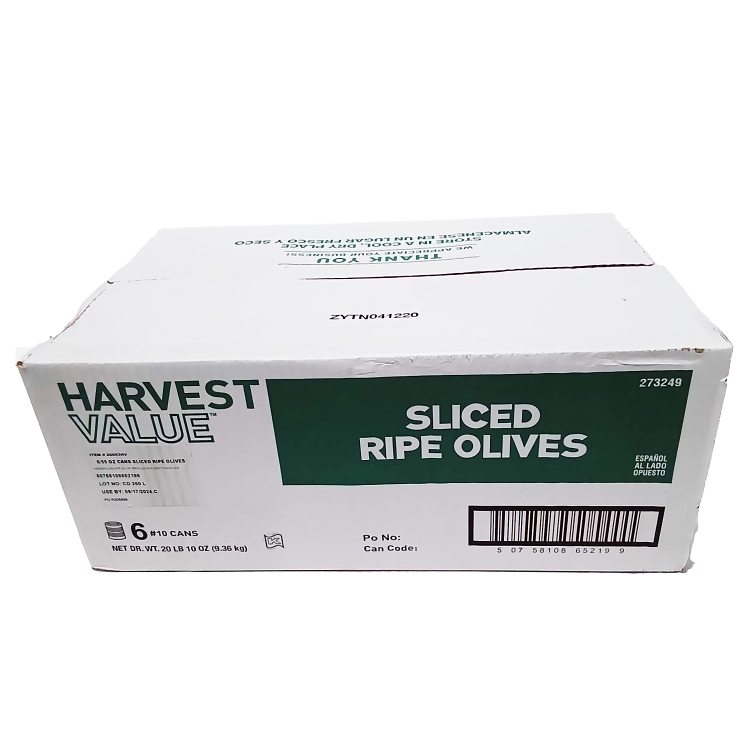 HARVEST VALUE RIPE SLICED OLIVES