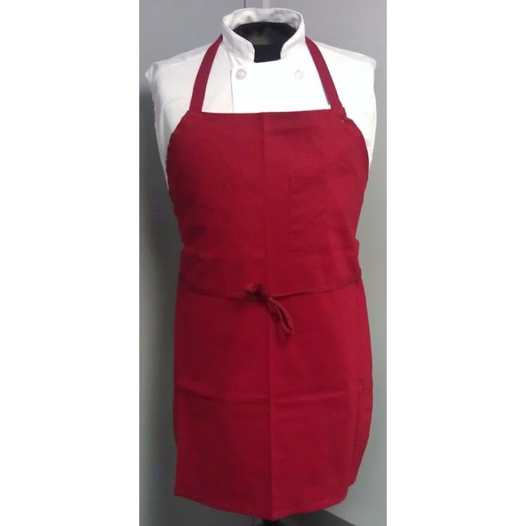 SUPERIOR PRODUCTS APRON KITCHEN BIB 32X32.5 INCH RED
