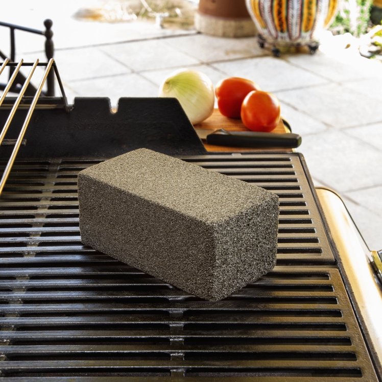 MONOGRAM GRILL BRICK 4X3.5X8 GLASS DUST