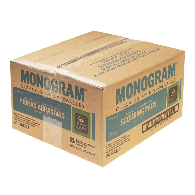 Monogram Green X Nylon Scrubber
