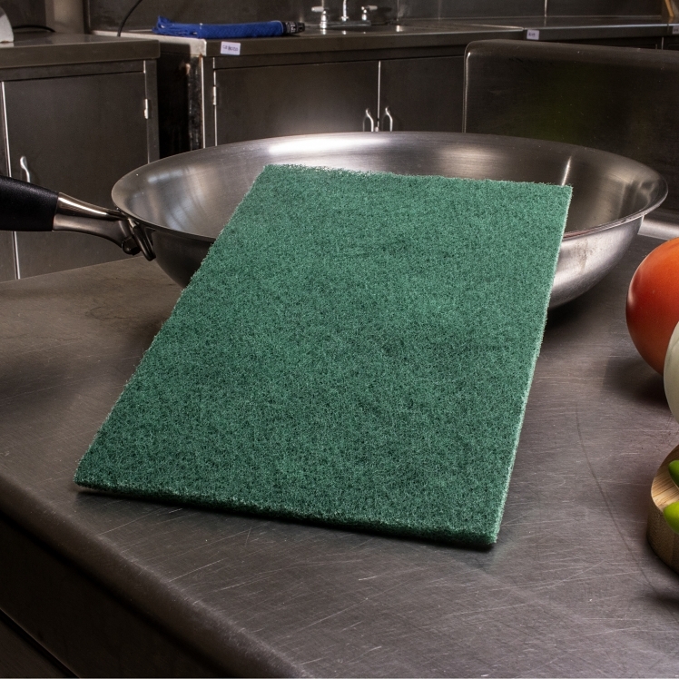 MONOGRAM NYLON SCRUBBER 6X9 GREEN