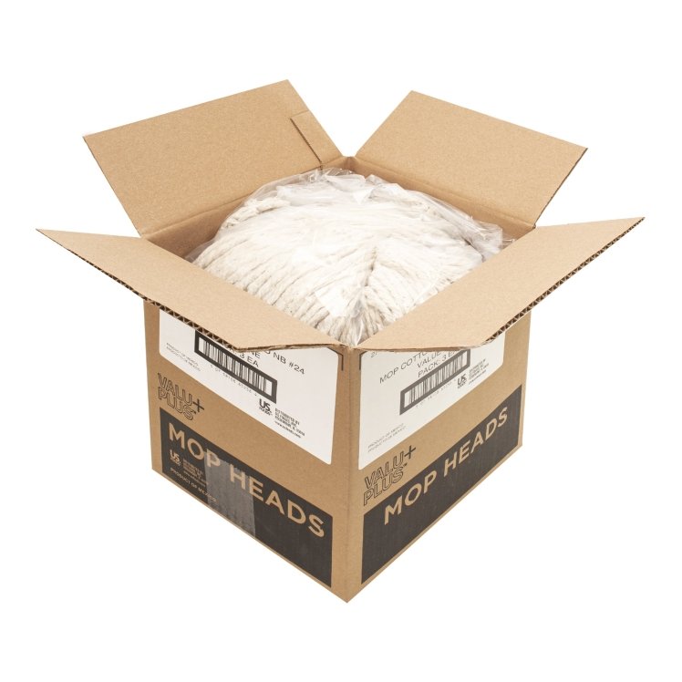 VALU PLUS MOP HEAD CUT END NUMBER 24 COTTON 4