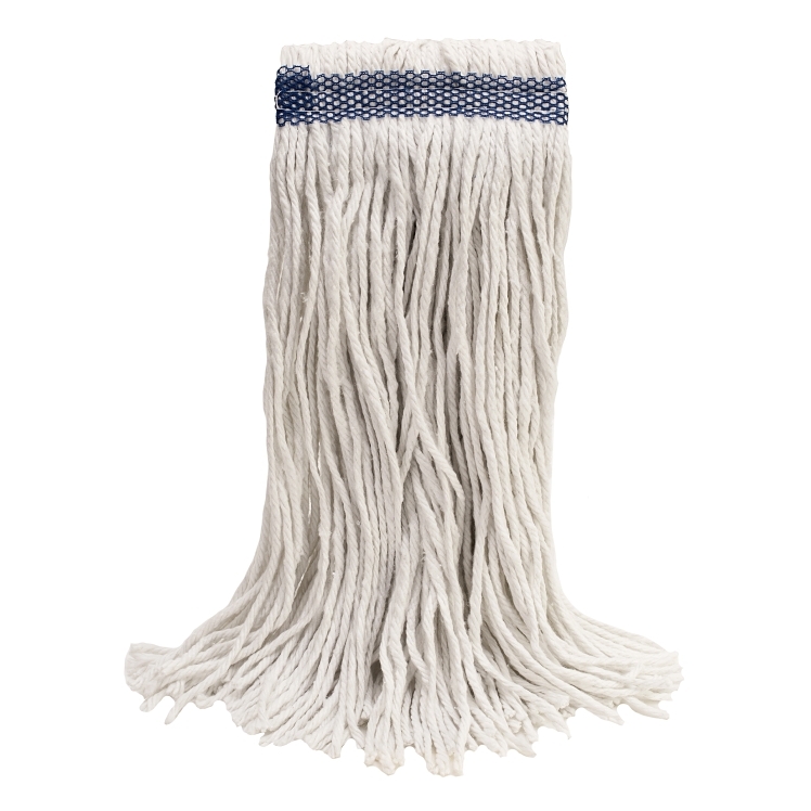 VALU PLUS 4PLY NARROW BAND WHITE #24 CUT END MOP HEAD