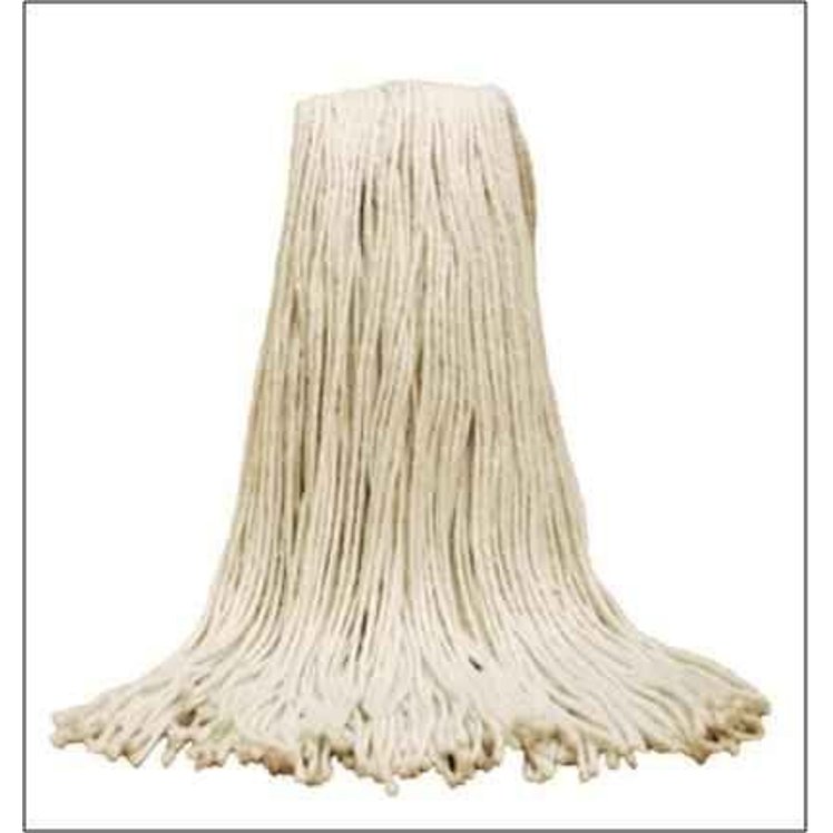 VALU PLUS 4PLY NARROW BAND WHITE #24 CUT END MOP HEAD