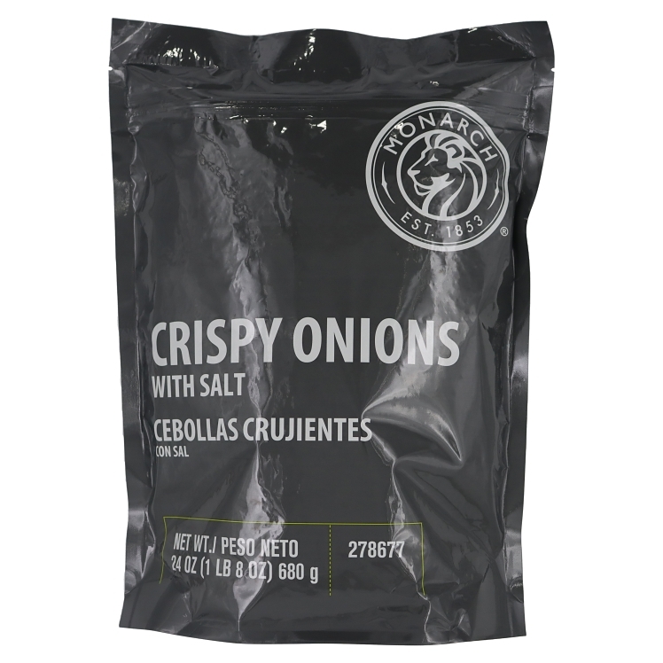 MONARCH ONION, FRIED LIGHTLY SALTED SLICED