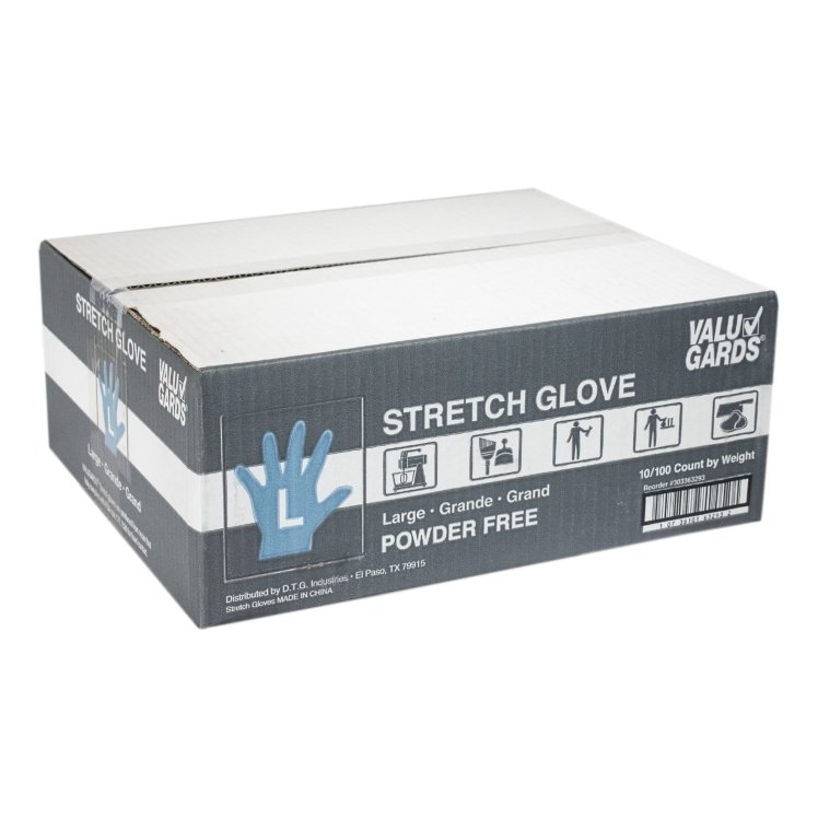VALUGARDS VALU GARDS STRETCH GLOVES LARGE POWDER FREE