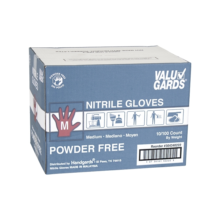 VALUGARDS VALU GARDS LATEX GLOVES MEDIUM POWDER FREE
