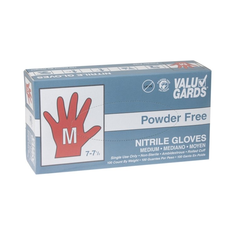 VALUGARDS VALU GARDS LATEX GLOVES MEDIUM POWDER FREE