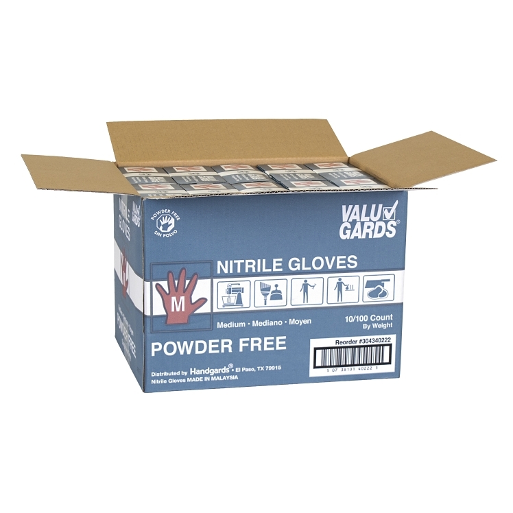VALUGARDS VALU GARDS LATEX GLOVES MEDIUM POWDER FREE
