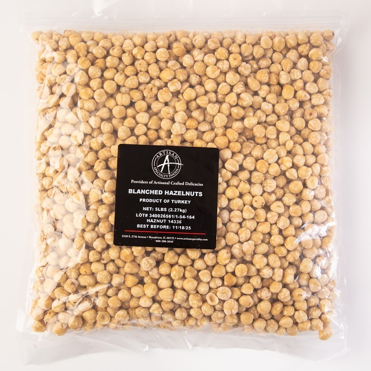 ARTISAN SPECIALTY-FOODS HAZELNUT WHOLE BLANCHED UNSALTED