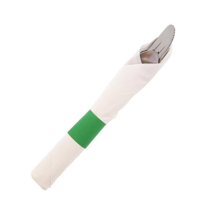 ROYAL PAPER PAPER NAPKIN BAND 4.25 INCH GREEN