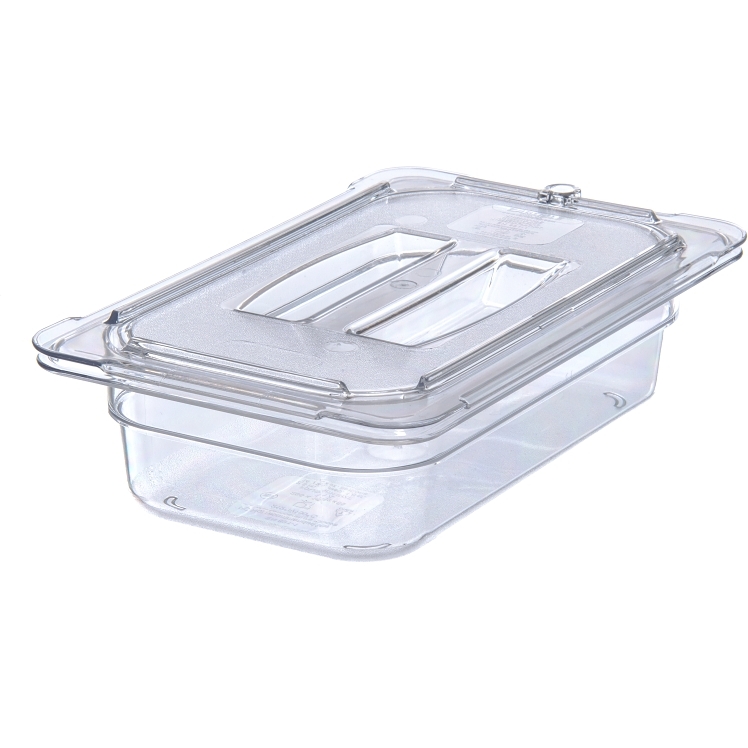 SUPERIOR PRODUCTS 1/4 SIZE 2.5 DEEP POLYCARBONATE CLEAR PLASTIC FOOD PAN