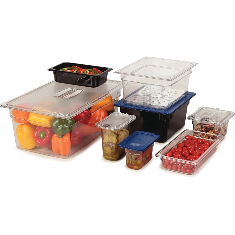 SUPERIOR PRODUCTS 1/4 SIZE 2.5 DEEP POLYCARBONATE CLEAR PLASTIC FOOD PAN