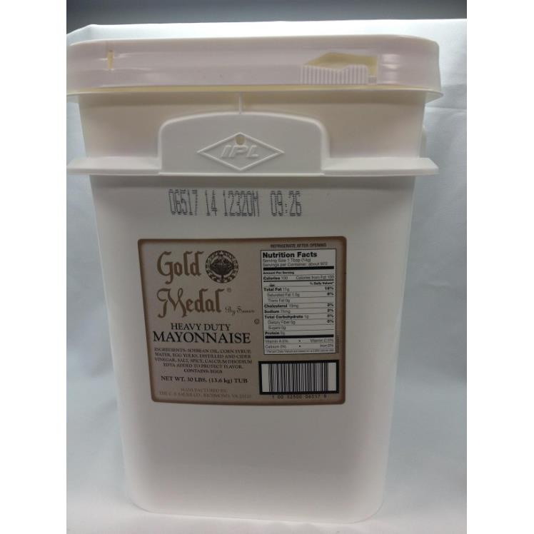 GOLD MEDAL MAYONNAISE HEAVY PLASTIC TUB SHELF STABLE