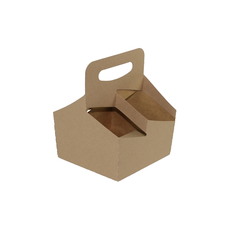 BOXIT CORPORATION PAPER BOARD 4 CUP DRINK CARRIER - US Foods CHEF'STORE