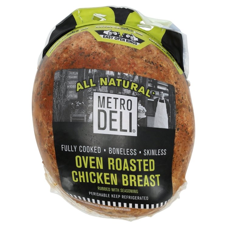 METRO DELI CHICKEN DELI BREAST SEASONED WHOLE 4
