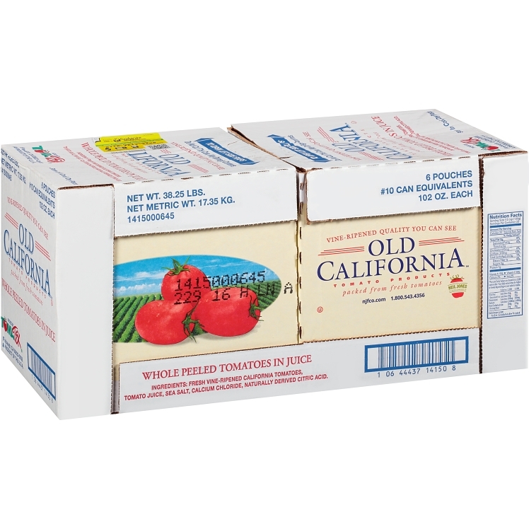 OLD CALIFORNIA NORTHWEST WHOLE PEELED TOMATO IN JUICE