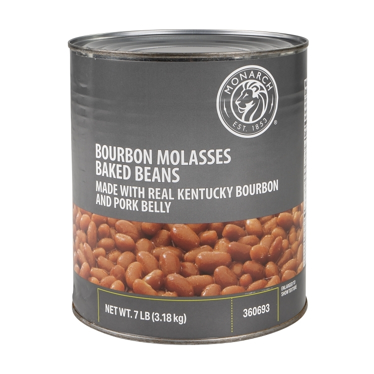 MONARCH BAKED BEAN WITH BOURBON MOLASSES AND PORK BELLY SHELF STABLE CANNED