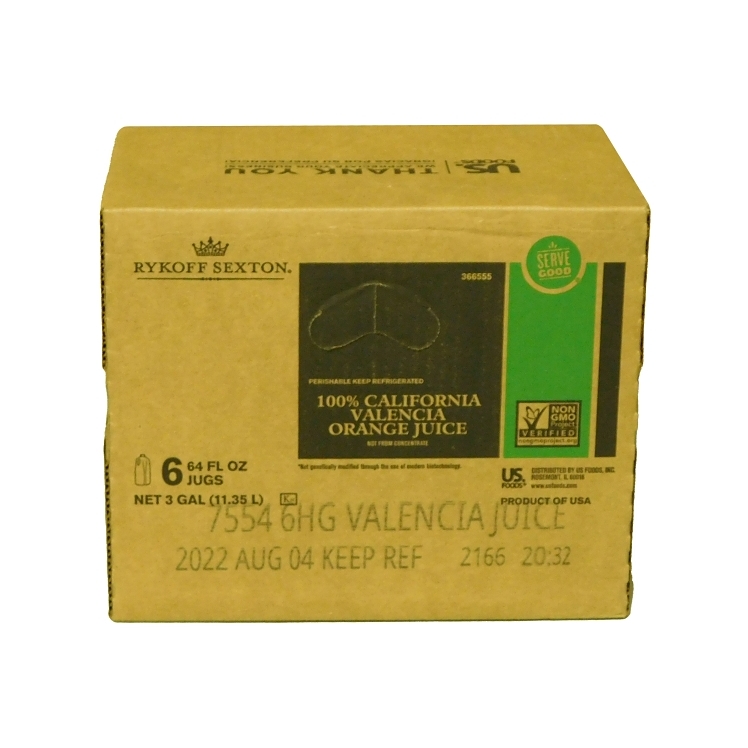 RYKOFF SEXTON ORANGE 100% VALENCIA JUICE