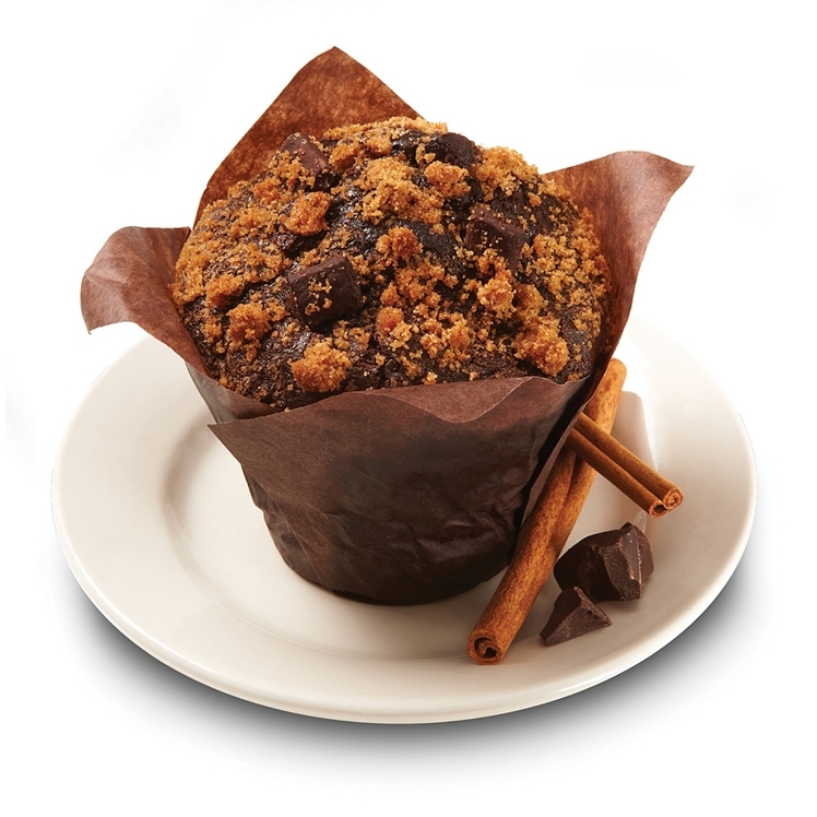 CHEF'S LINE DOUBLE CHOCOLATE CHUNK MUFFIN TRAY 4 OZ